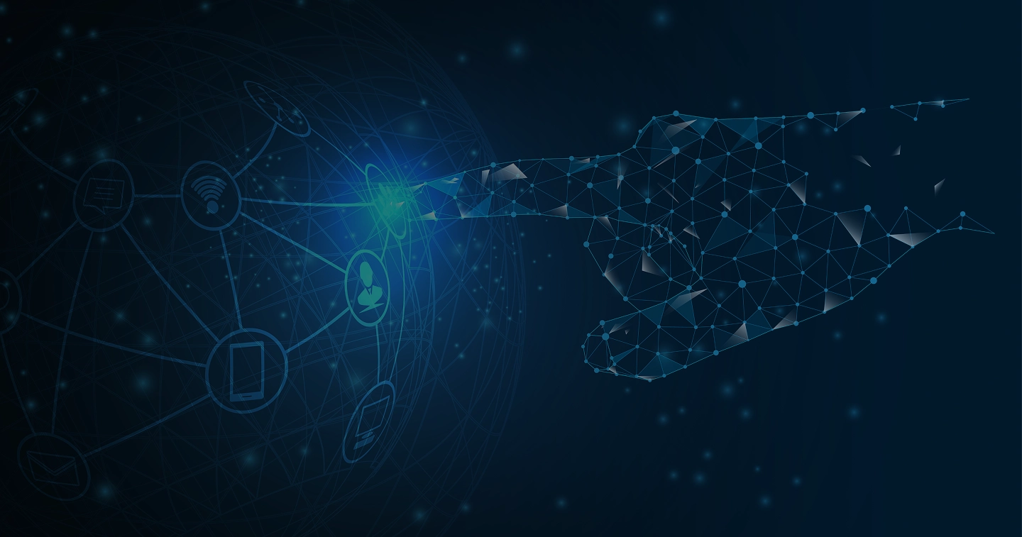 Grafica di sfondo della pagina contatti di Synaptrixa